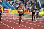Kaliese Spencer wins the 400 metres Hurdles, 2011 Aviva London Grand Prix